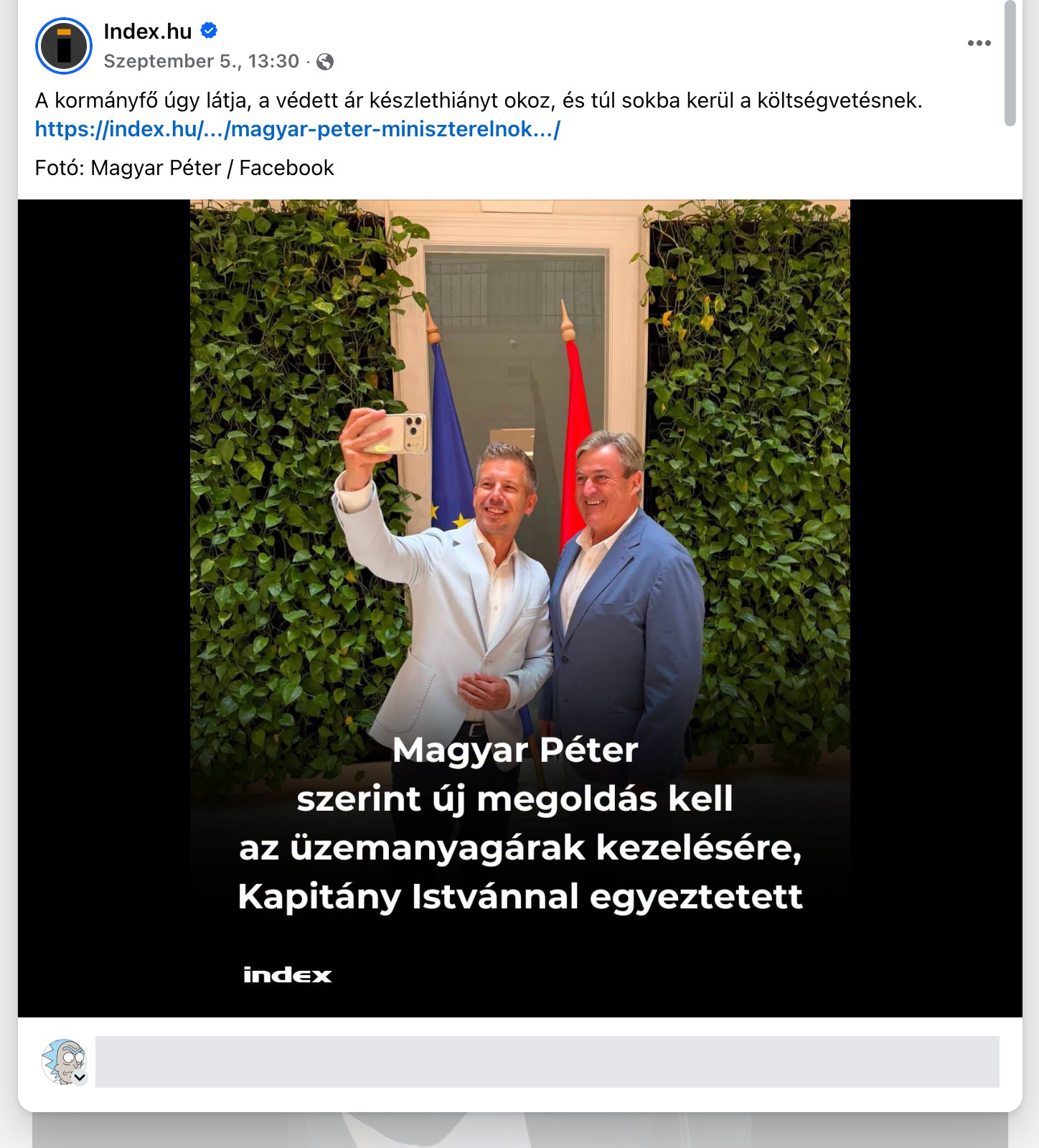 A bejegyzés képernyőképe